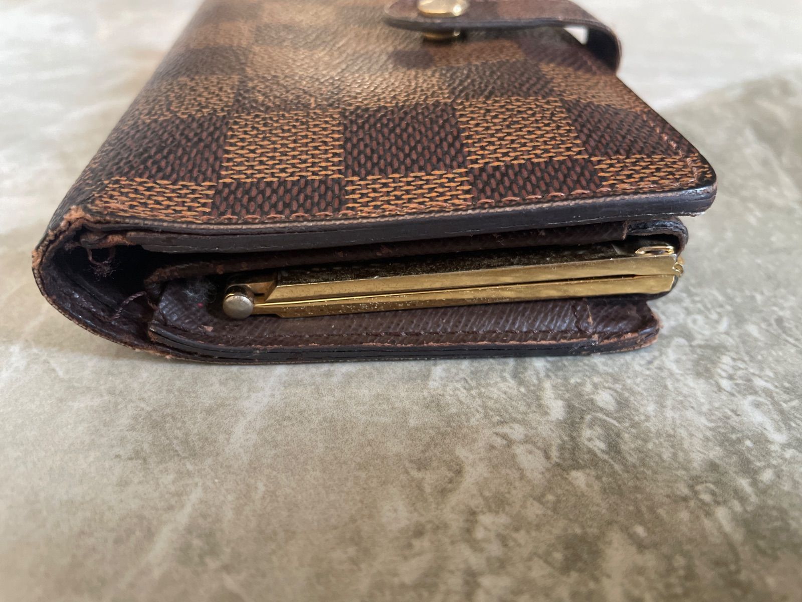 LOUIS VUITTONルイヴィトン　ダミエ　N61664 ポルト　モネ　ビエ　ヴィエノワ　がま口　カード8枚収納　ブランド財布　コンパクトウォレット