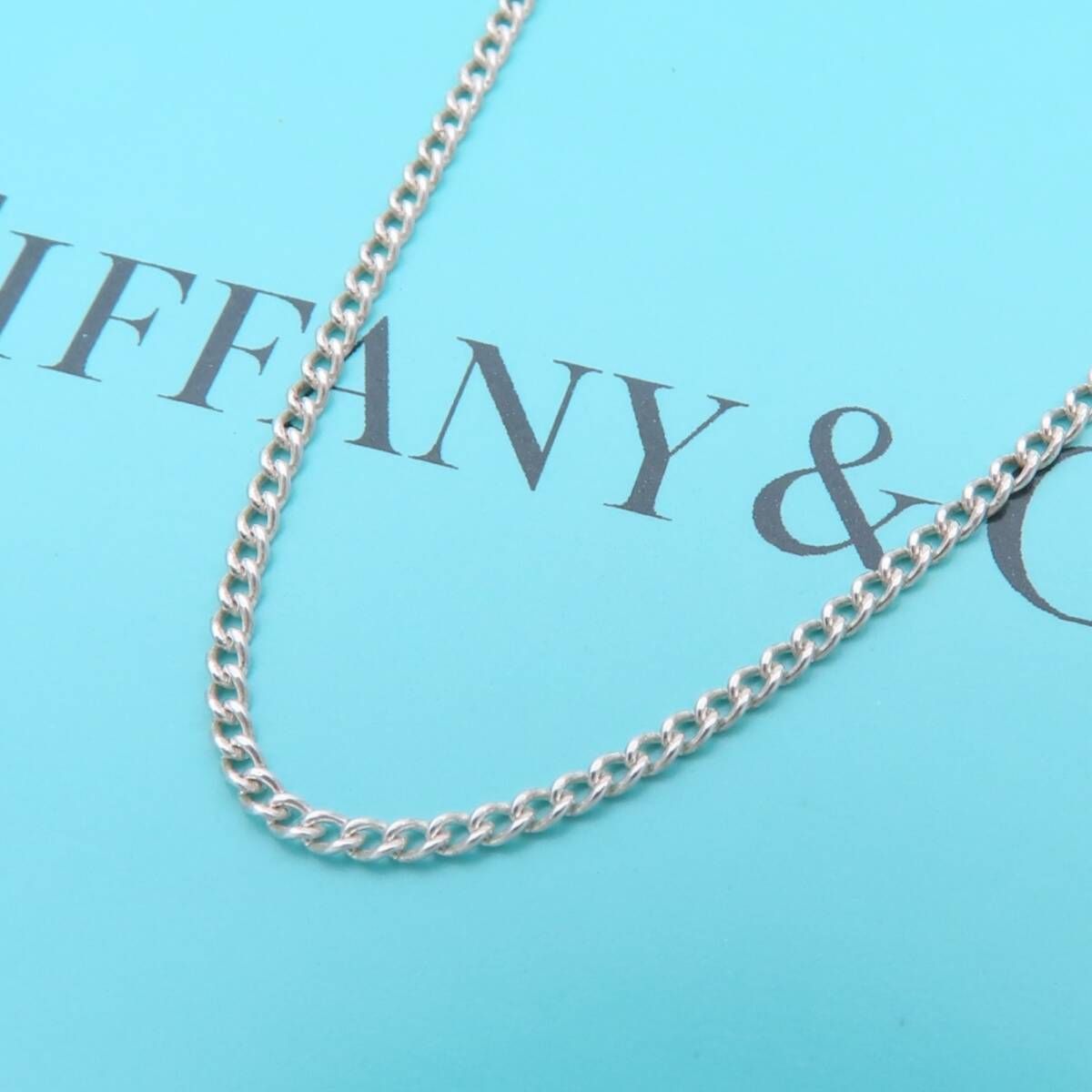 希少 美品 Tiffany&Co. ティファニー シルバー 喜平 ミディアム ネックレス チェーン SV925 46㎝ RP201