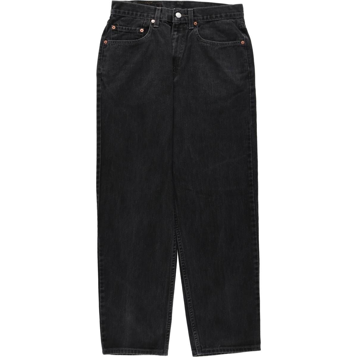 古着 00年代 リーバイス Levi's 550 RELAXED FIT ブラックデニム テーパードデニムパンツ メンズw31相当/eaa663193