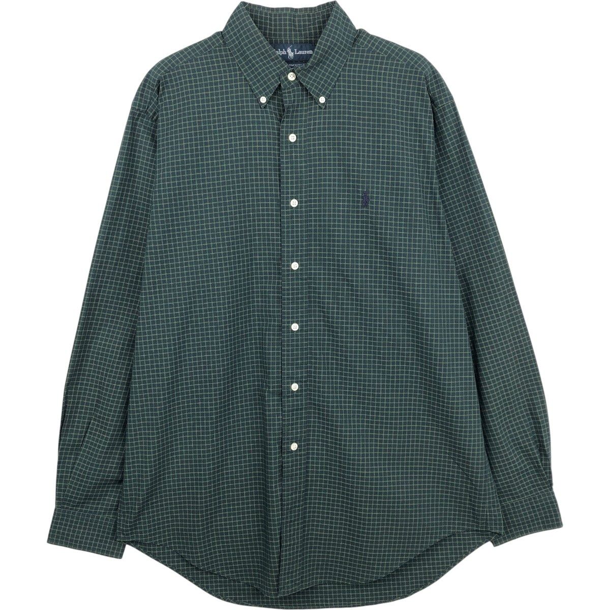 古着 ラルフローレン Ralph Lauren YARMOUTH 長袖 ボタンダウンチェックシャツ メンズM相当/eaa661373 6,270円