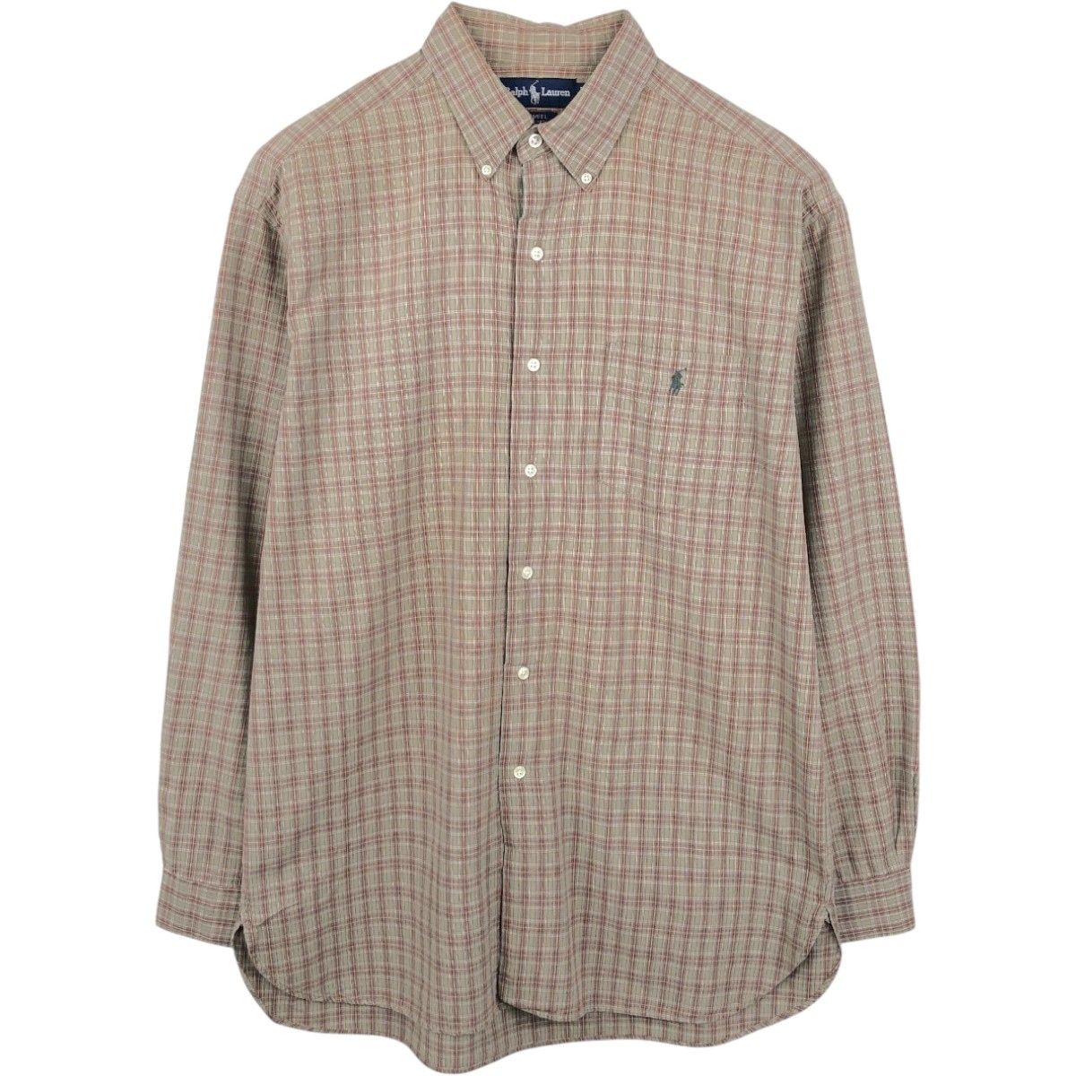 古着 ラルフローレン Ralph Lauren MCMEEL 長袖 ボタンダウンチェックシャツ メンズL相当/eaa662069 5,936円