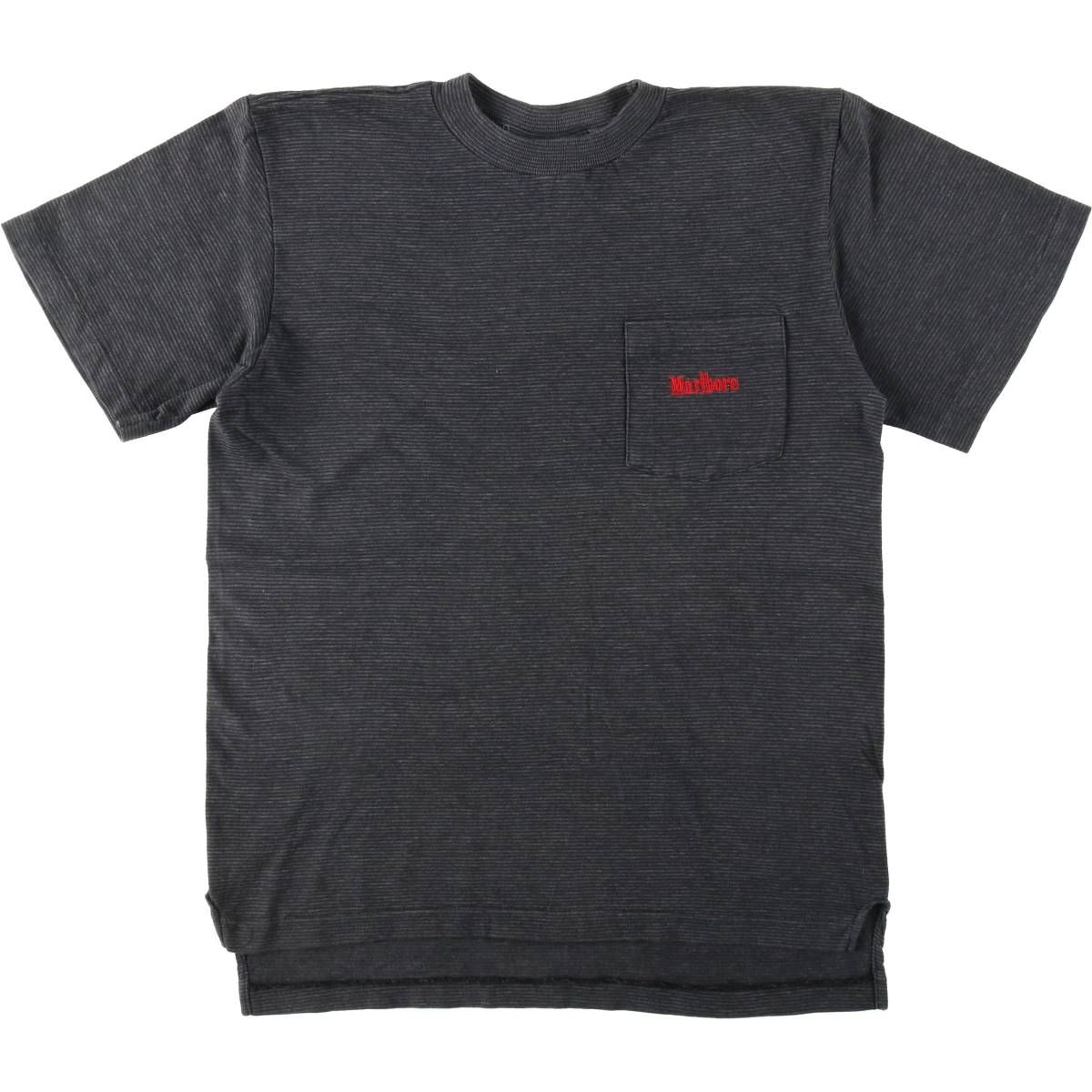 古着 90年代 Marlboro マールボロ ボーダー柄 アドバタイジングTシャツ メンズXL相当 ヴィンテージ/eaa658668