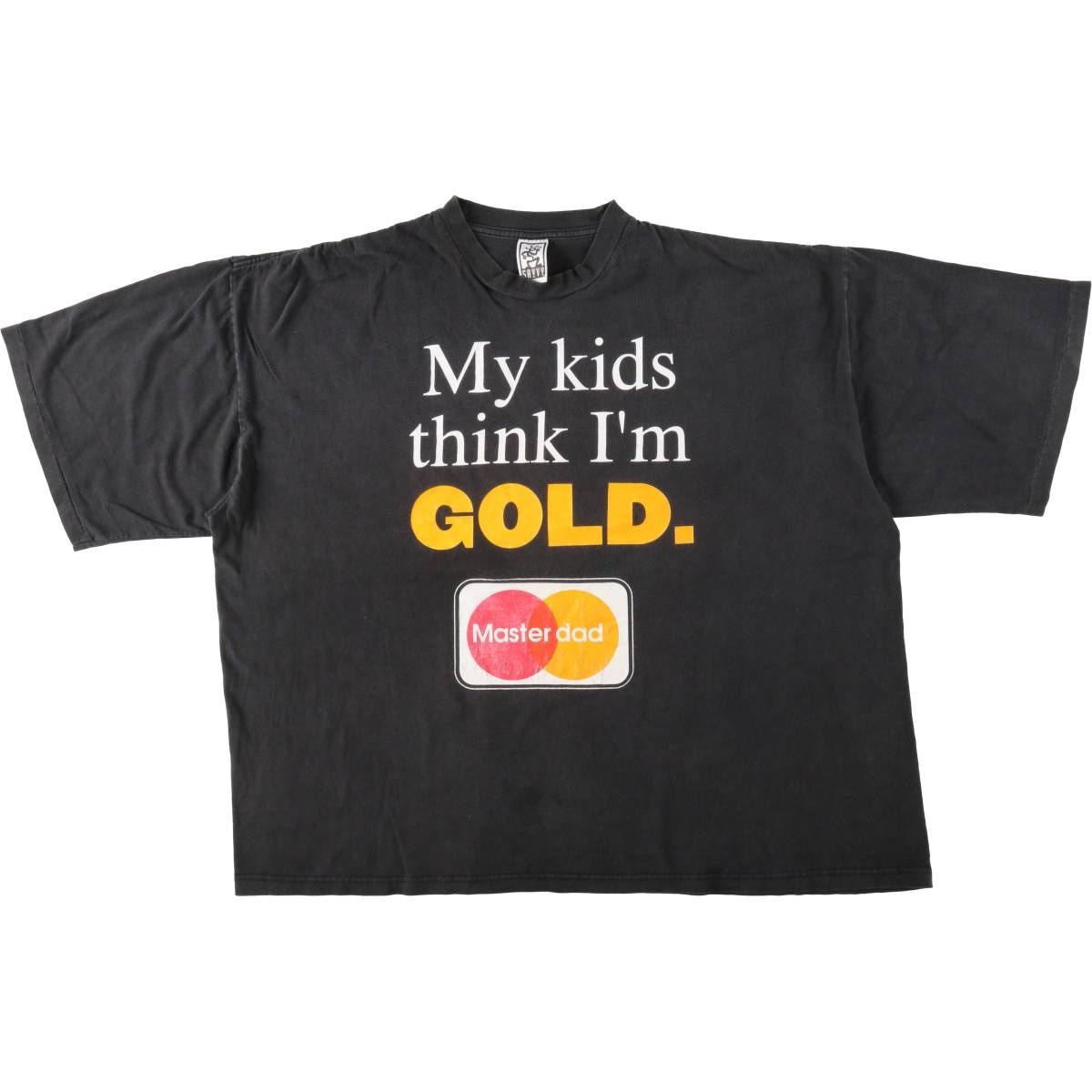 古着 90年代 SAVVY MASTER DAD パロディ メッセージプリントTシャツ メンズXL相当 ヴィンテージ/eaa658669