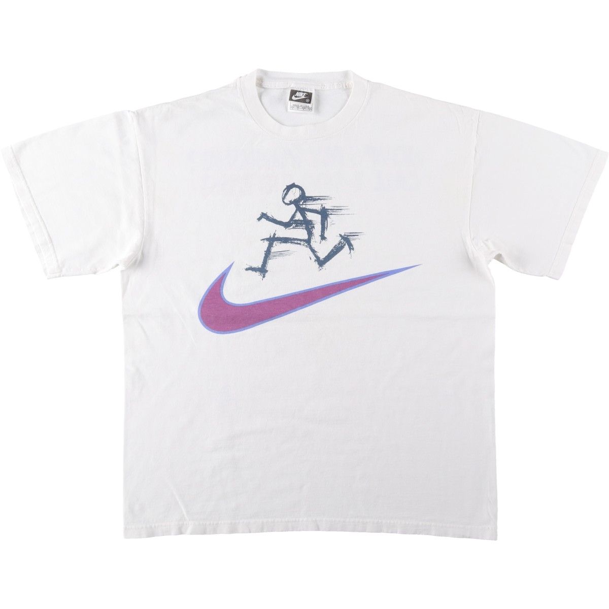 古着 90年代 ナイキ NIKE ロゴプリントTシャツ USA製 メンズM相当 ヴィンテージ/eaa661063
