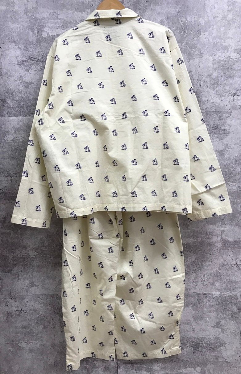 UNDERCOVER BEAR アンダーカバー 総柄 ルームウェア セットアップ【F1662-004】 UNDERCOVER BEAR アンダーカバー 総柄 ルームウェア セットアップ