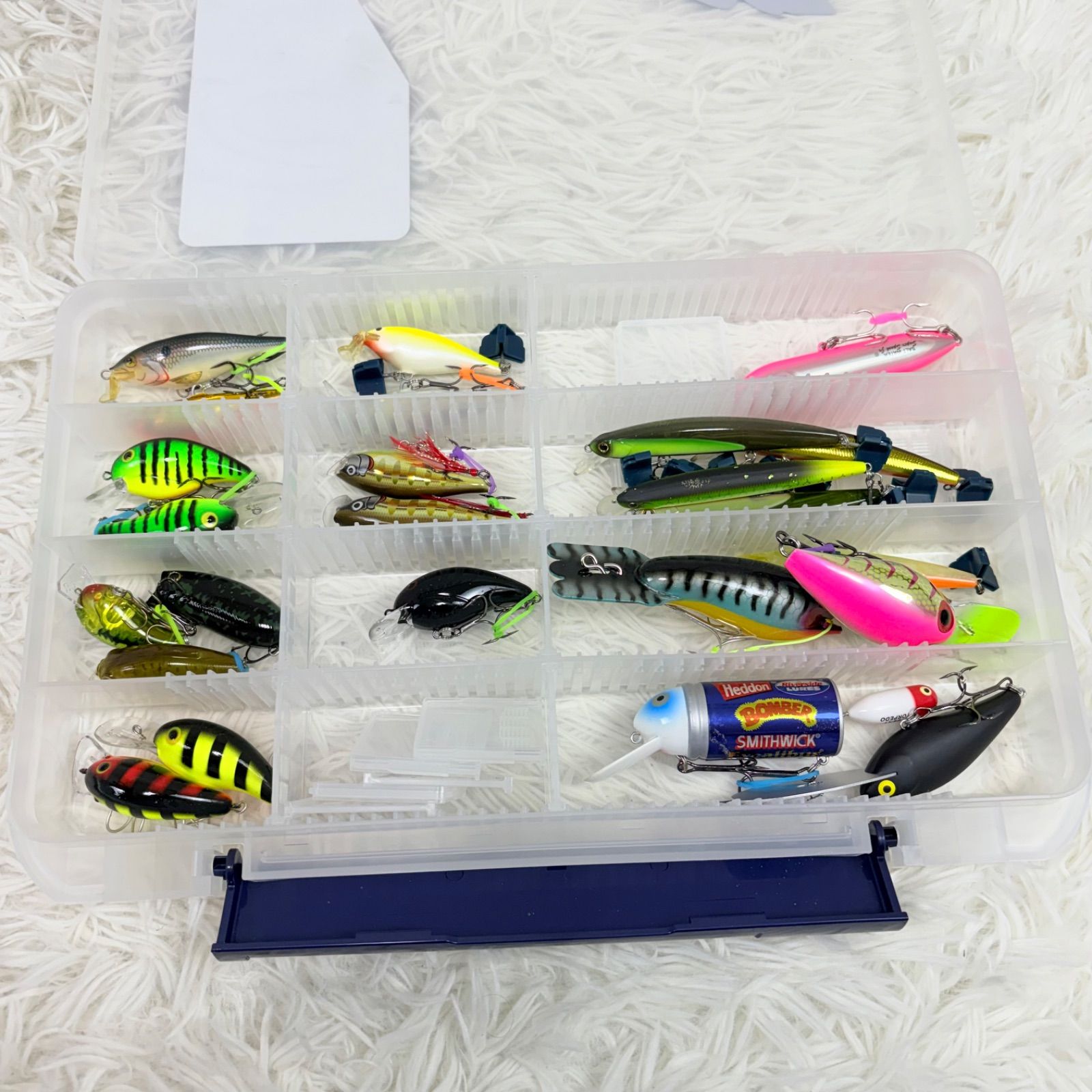 ルアー セット バス釣り プラグ ケース付き まとめ売り 釣り具 現状販売 Lure Lures Bait Fishing Tackle 長青色2 17,266円