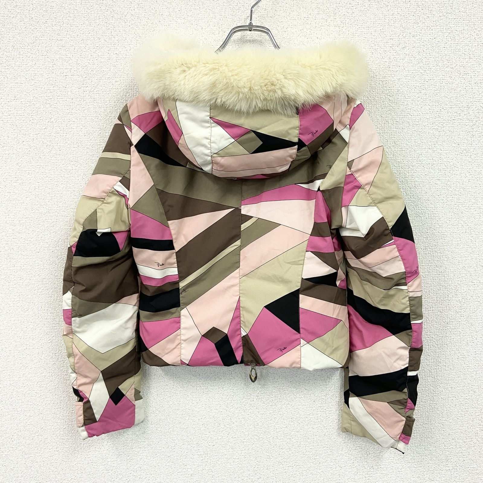 EMILIO PUCCI ノーカラージャケット ライラック色 42 超レア Emilio 