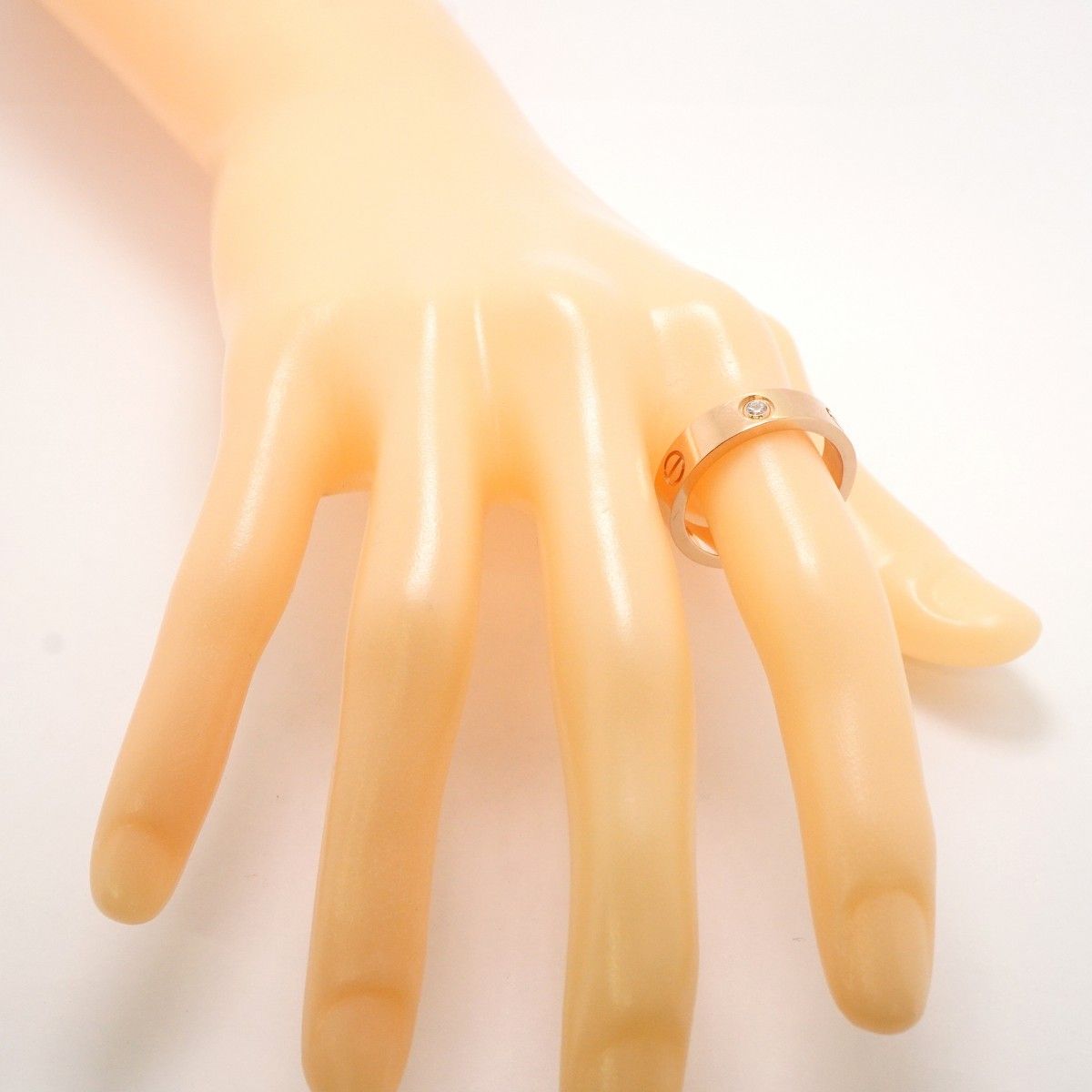 ☆SALE【6jgb0083】カルティエ リング ラブ 3PD K18PG ピンクゴールド