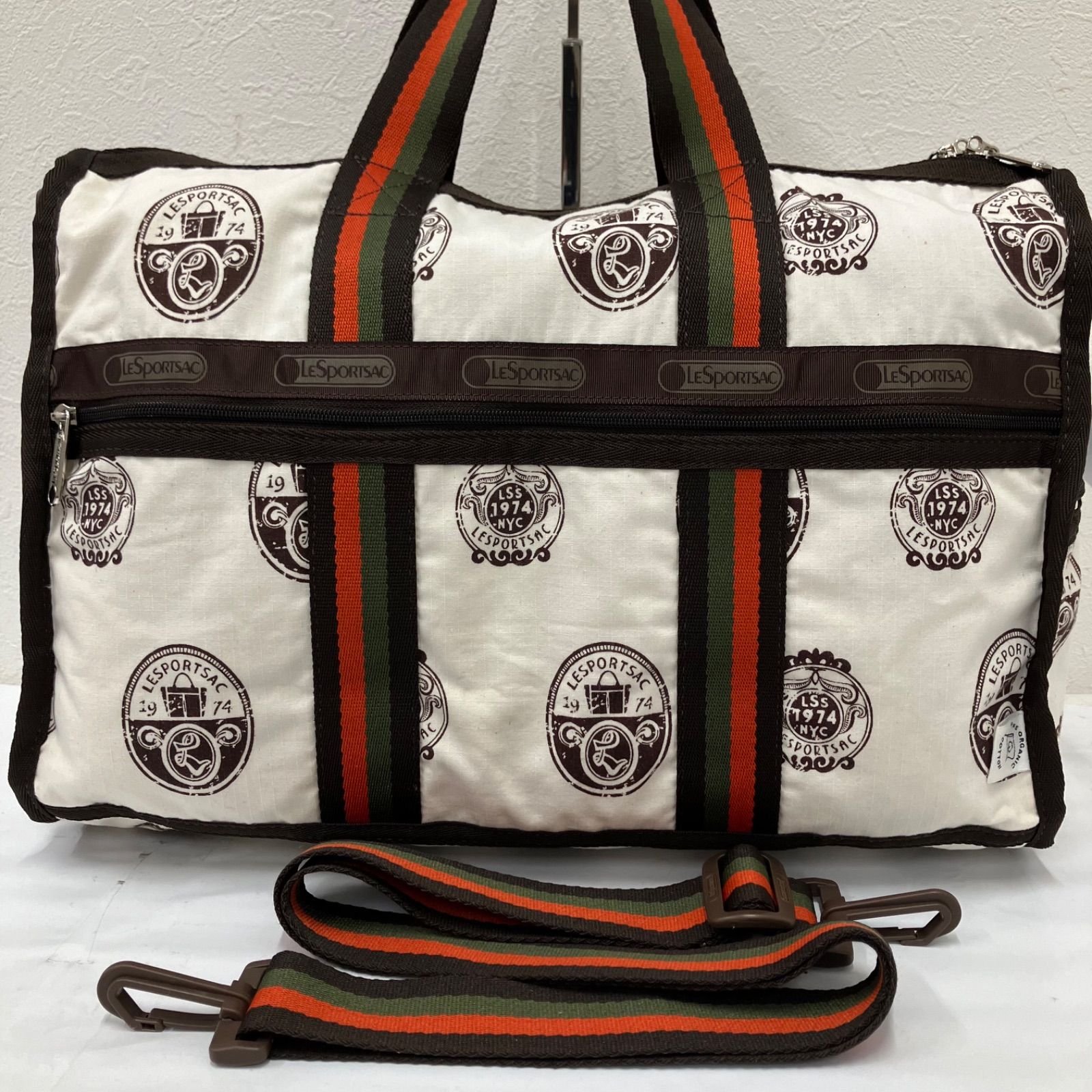 6194　LeSportsac　レスポートサック　 ボストンバッグ　2way　旅行　大容量　 ミディアムウィークエンダー　Insignia　 インシグニア　オーガニックコットン　 日本上陸25周年記念モデル　日本限定　 レディース 6,205円