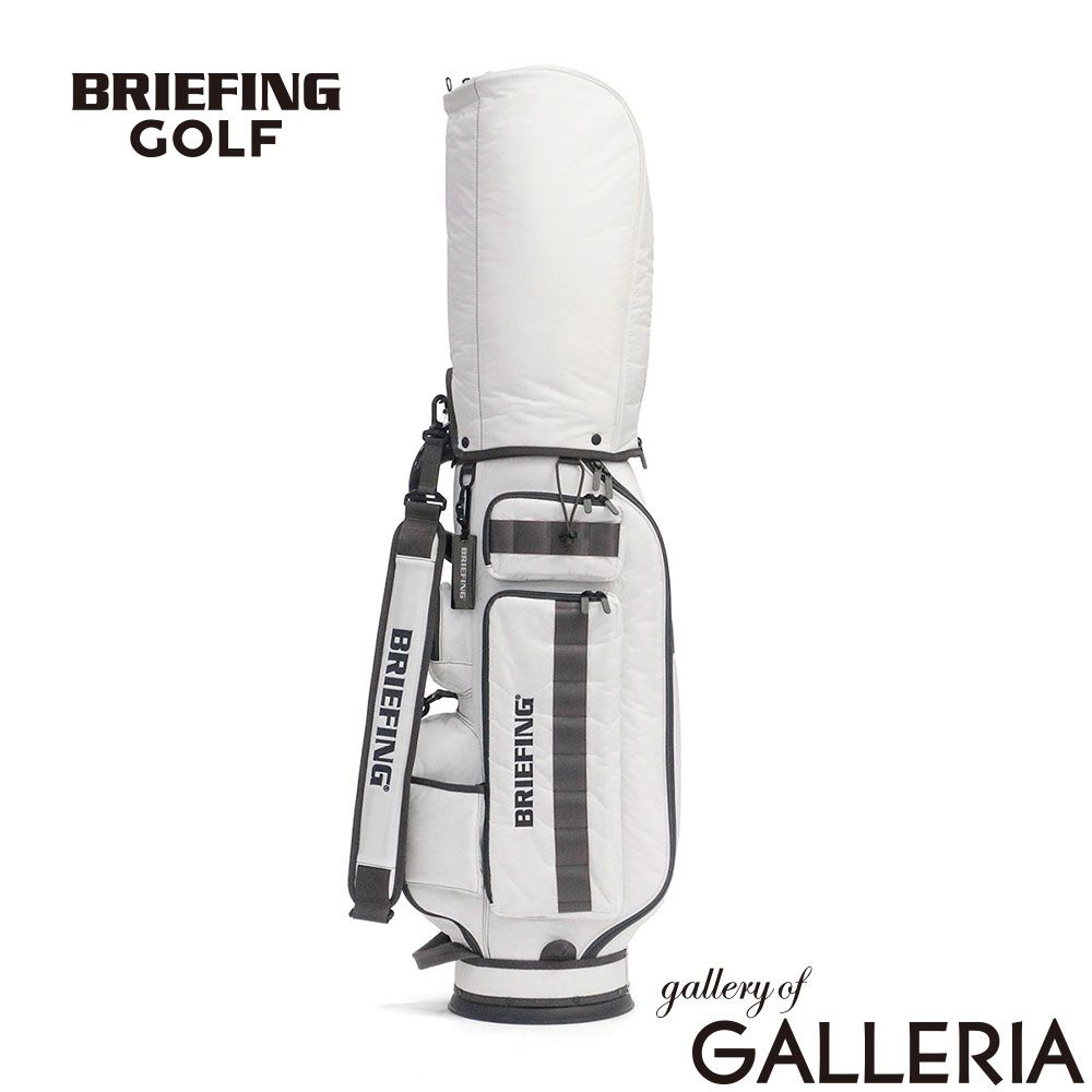 【日本正規品】 ブリーフィング ゴルフ キャディバッグ カート式 BRIEFING GOLF ブランド 8.5型 46インチ 5分割 撥水 フードカバー TRANSPARENT COLLECTION CR-6 #03 TP BRG261D43 WHITE