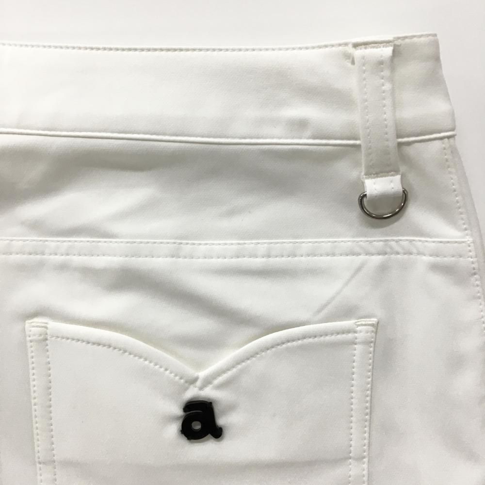 超美品】アルチビオ パンツ 白 ストレッチ サイドロゴプリント