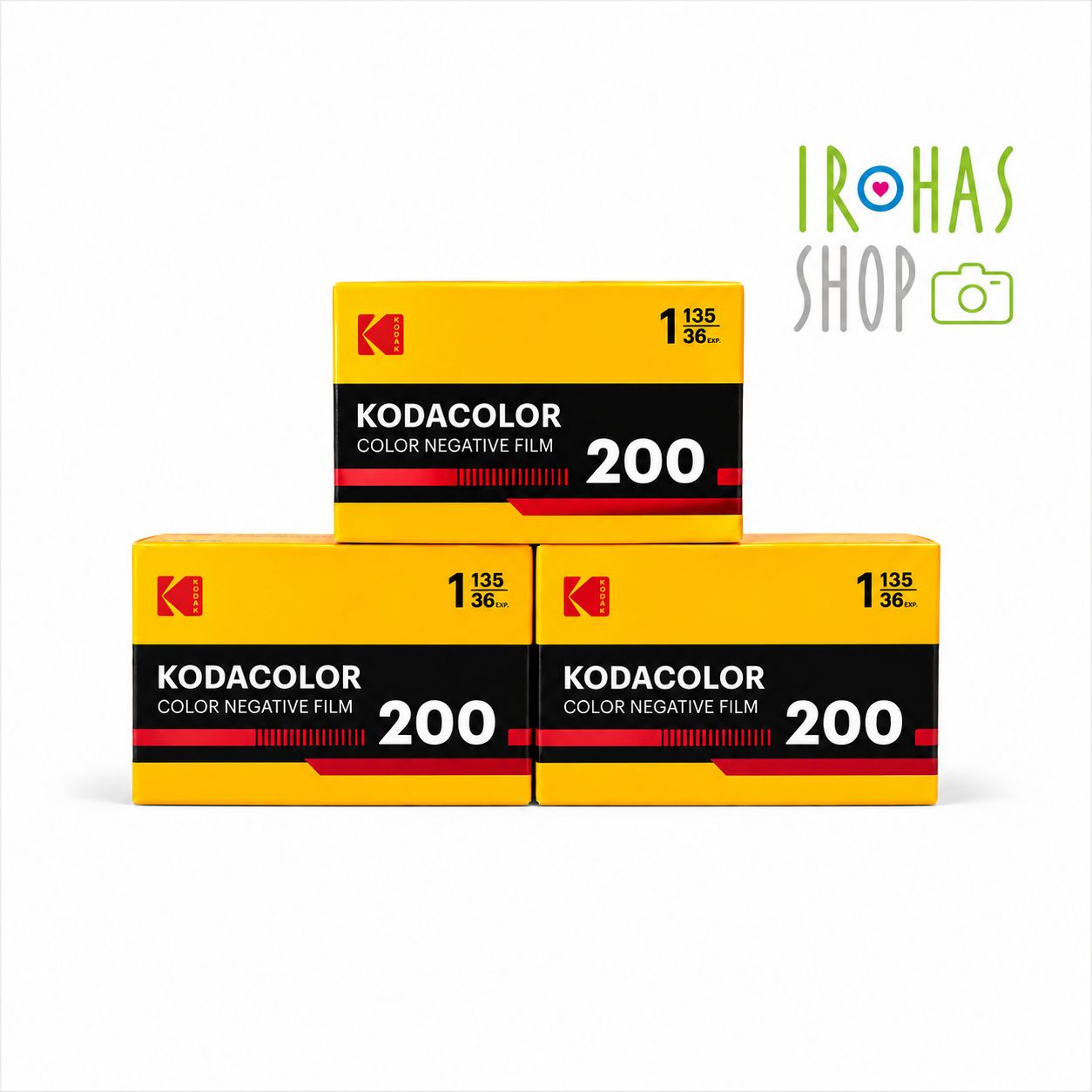 【現像・データ化無料】Kodak KODACOLOR 200 36枚撮り 3本セット + 現像・データ化無料券3枚付き