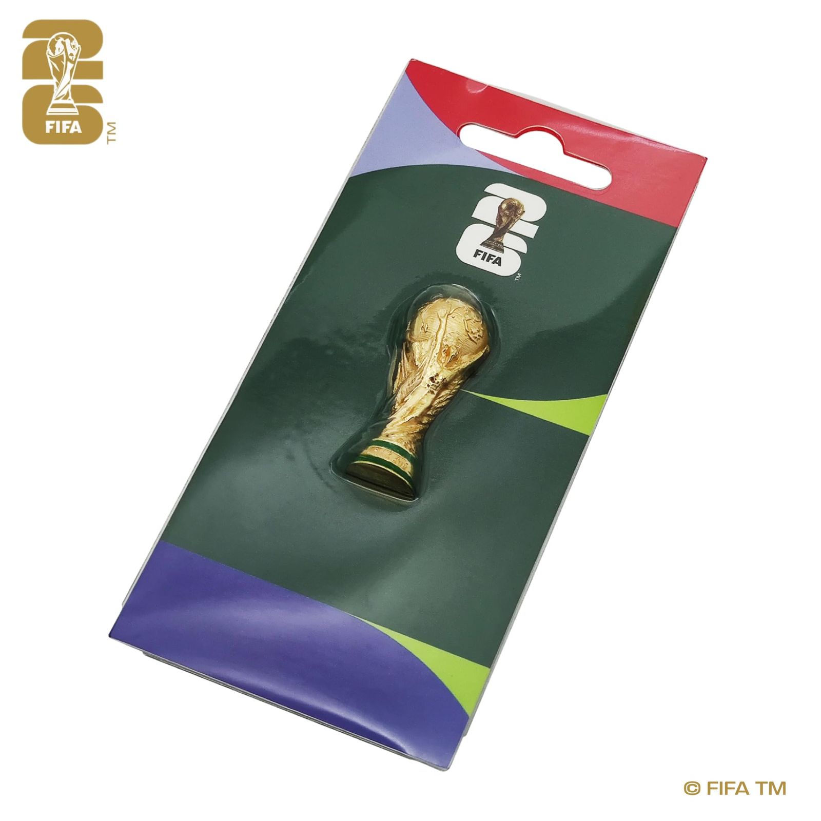 公式2026 FIFAワールドカップエディション 1.8インチ 2.5D トロフィー