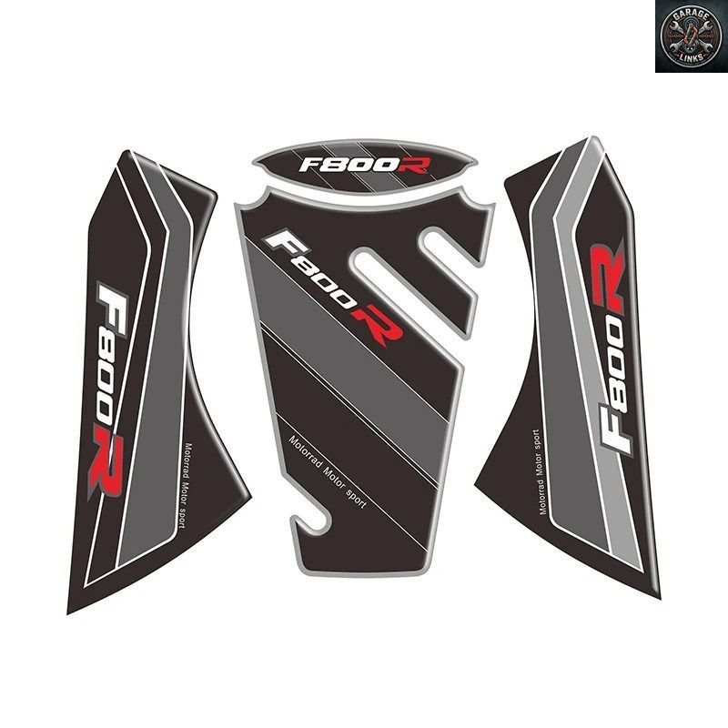 3D オートバイタンクパッドプロテクターデカールステッカーケースタンクカバーステッカーF800R F 800R