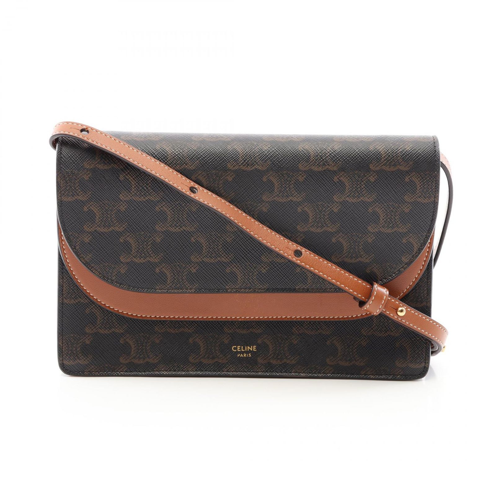 CELINE セリーヌ TAN タン トリオンフ ショルダーバッグ