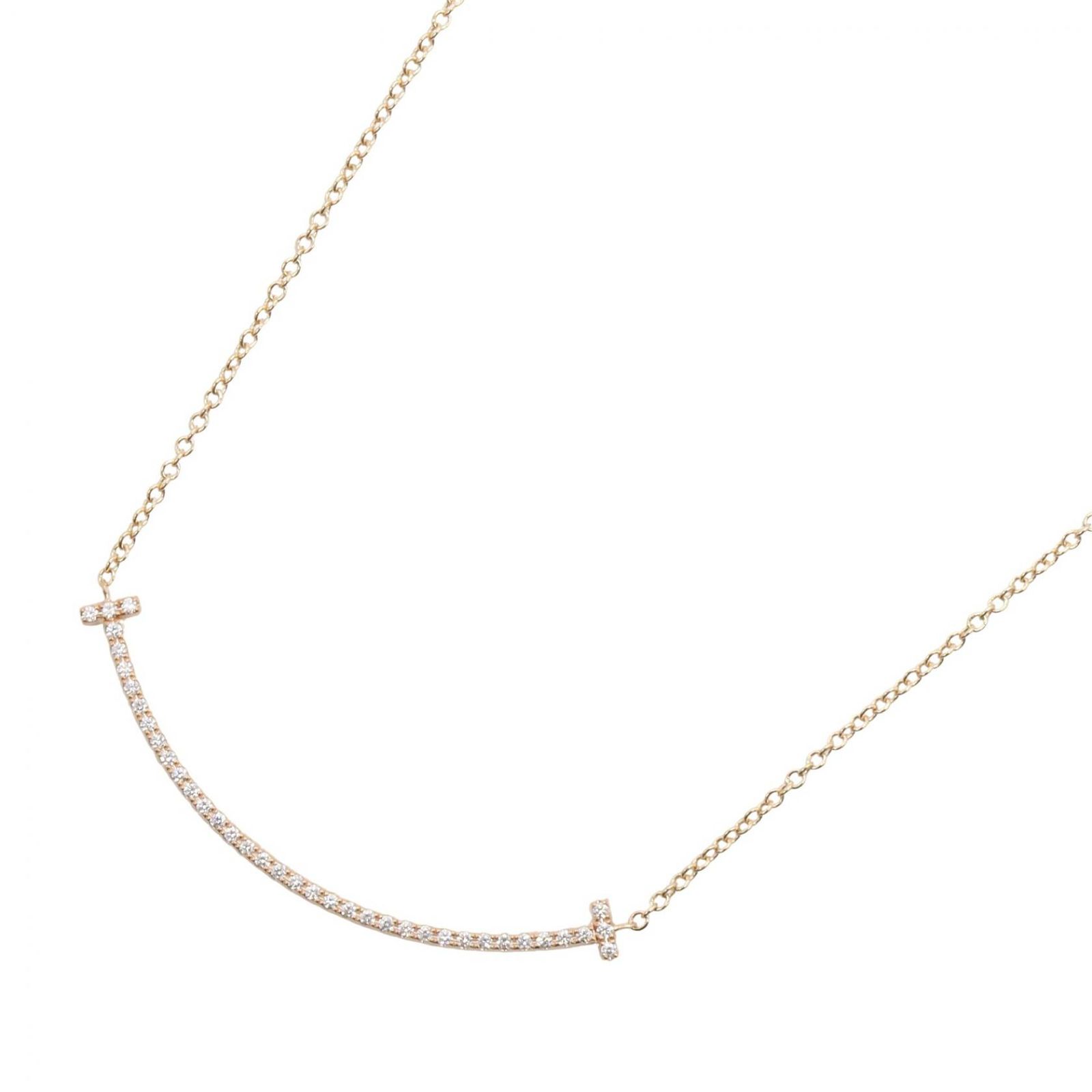 TIFFANY＆CO ティファニー Tスマイル ネックレス ダイヤ ネックレス