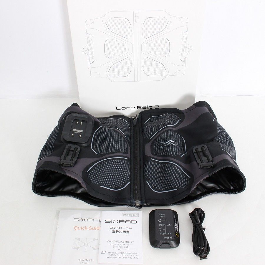 美品】MTG SIXPAD Core Belt 2 SE-CB-03B-M ブラック リモコン付き M