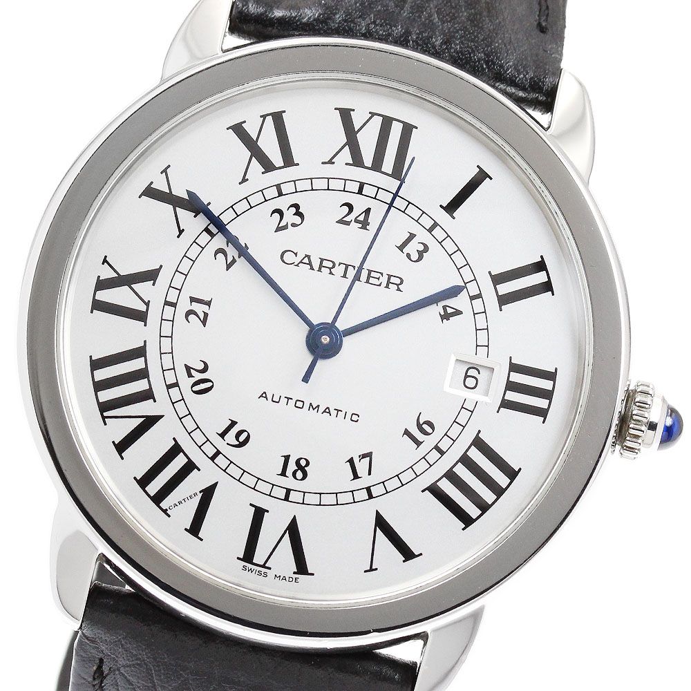 カルティエ CARTIER WSRN0022 ロンドソロ XL デイト 自動巻き メンズ
