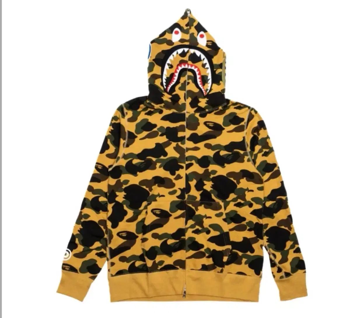 正規品保証) A BATHING APE アベイシングエイプ シャーク ジップアップ イェロー カモフラ M 36,375円