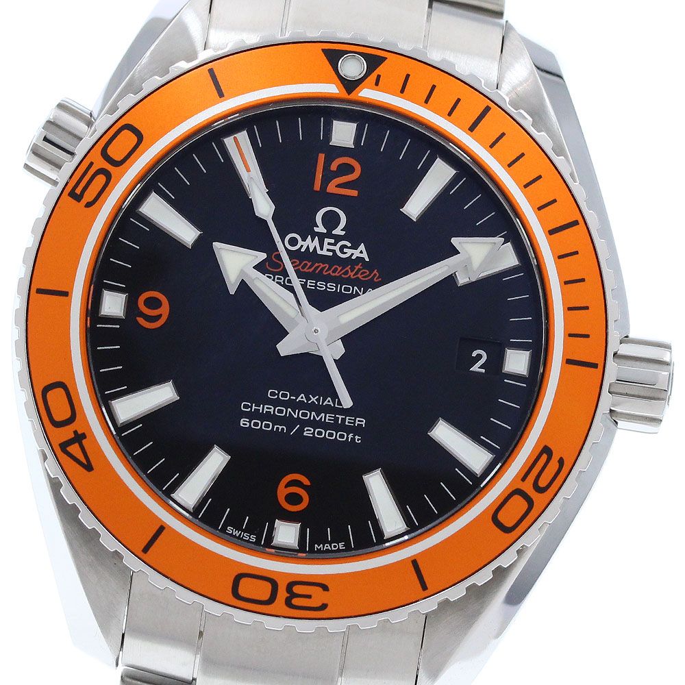 オメガ OMEGA 232.30.42.21.01.002 シーマスター プラネットオーシャン 600M デイト 自動巻き メンズ 美品 保証書付き_973436