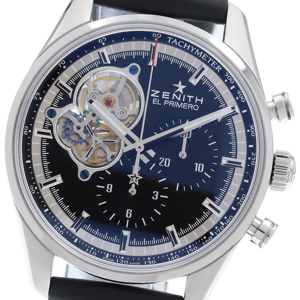 ゼニス ZENITH 03.2040.4061 エルプリメロ クロノマスター オープン 自動巻き メンズ 美品 _969064