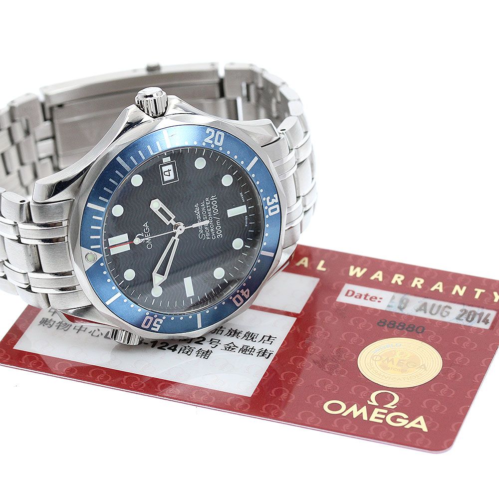 オメガ OMEGA 2531.80 シーマスター300 デイト 自動巻き メンズ 美品 保証書付き_972767 オメガ OMEGA 2531.80 シーマスター300 デイト 自動巻き メンズ 美品