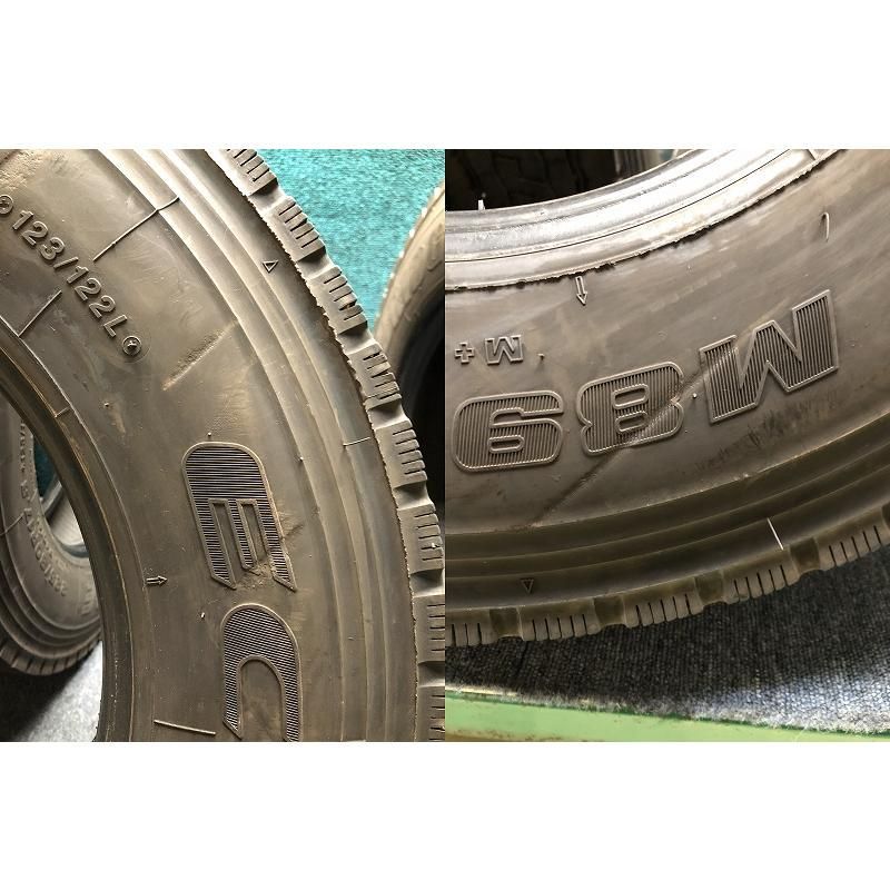 2011年製 225/80R17.5 123/122LT ブリヂストン ECOPla M891II(MIX) 中古 夏タイヤ 4本 現品限り A-17104