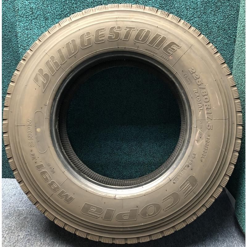 2011年製 225/80R17.5 123/122LT ブリヂストン ECOPla M891II(MIX) 中古 夏タイヤ 4本 現品限り A-17104