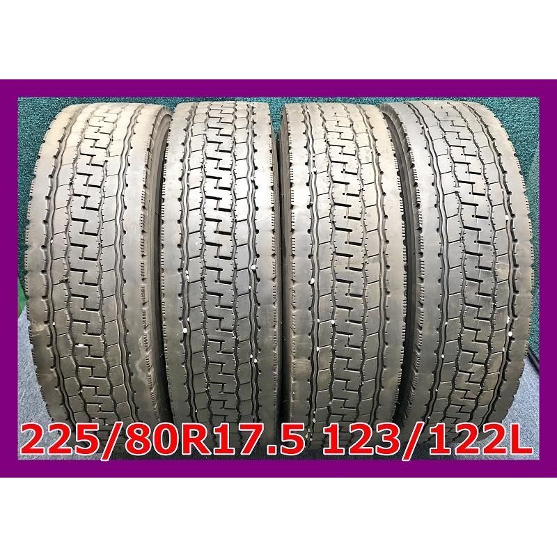2011年製 225/80R17.5 123/122LT ブリヂストン ECOPla M891II(MIX) 中古 夏タイヤ 4本 現品限り A-17104