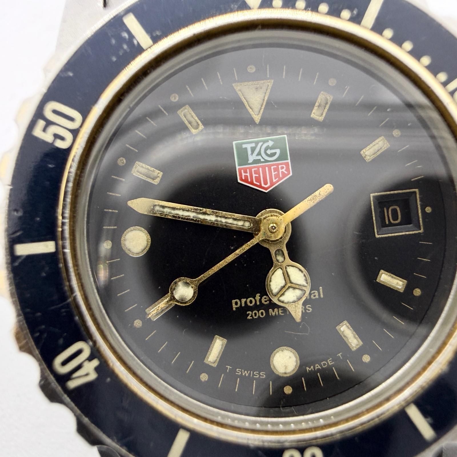 TAG HEUER タグホイヤー プロフェッショナル 200m 925.2086-2 ブラック