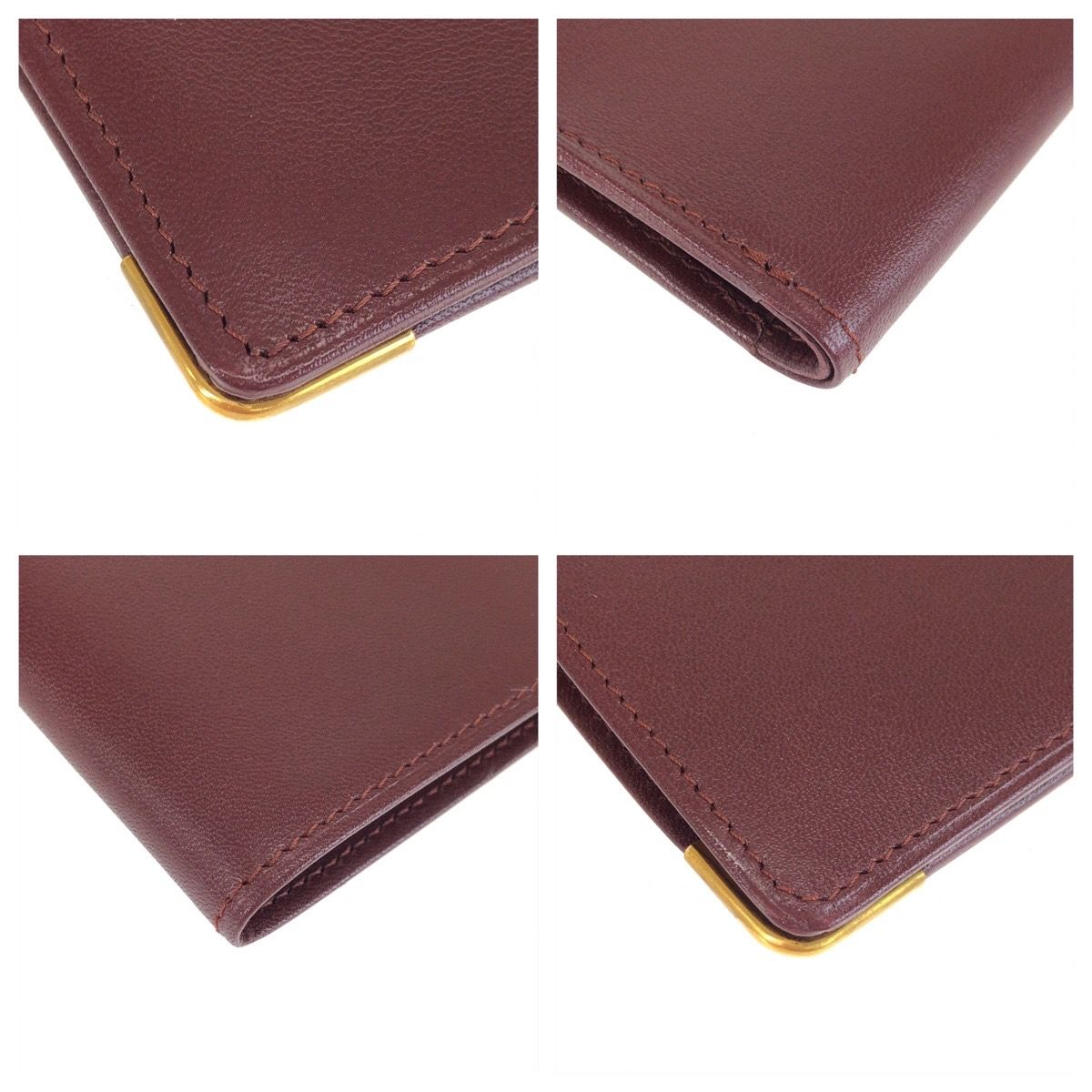 美品 CARTIER カルティエ マストライン ワインレッド ゴールド金具