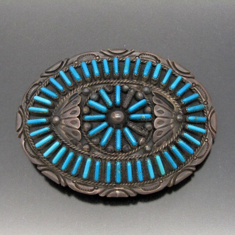 Navajo ナバホ族 バックル クラスター ターコイズ ヴィンテージ メンズ レディース 28013007