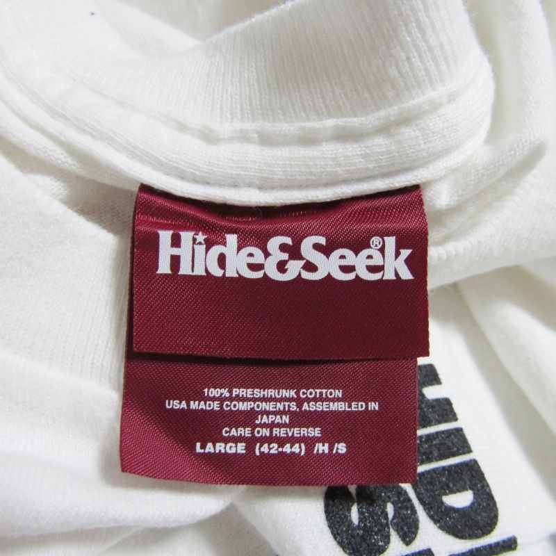 美品 HIDE AND SEEK ハイドアンドシーク TEAM FAR EAST L/S Tee HT