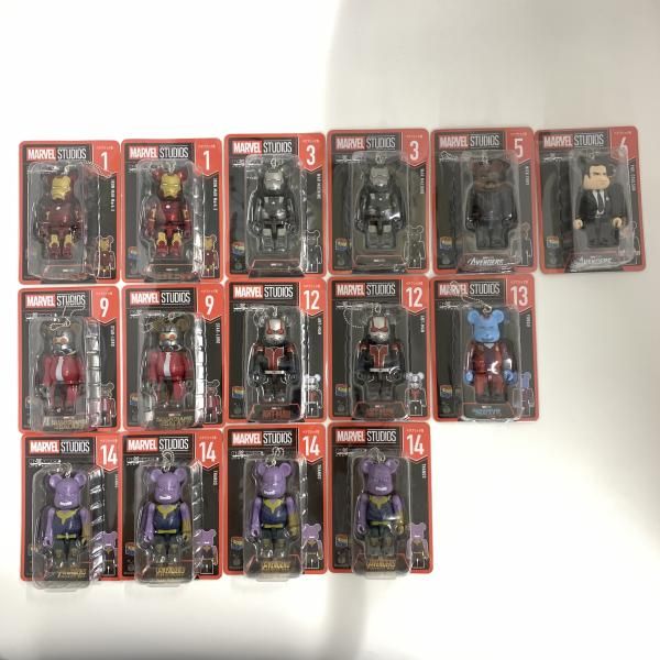 【中古】Happyくじ BE＠RBRICK MARVEL STUDIOS ペアボックス賞＆ベアブリック賞セット【ダブりあり】【未コンプ】[10][240010529247] 中古】Happyくじ BE＠RBRICK MARVEL STUDIOS ペアボックス賞＆ベア
