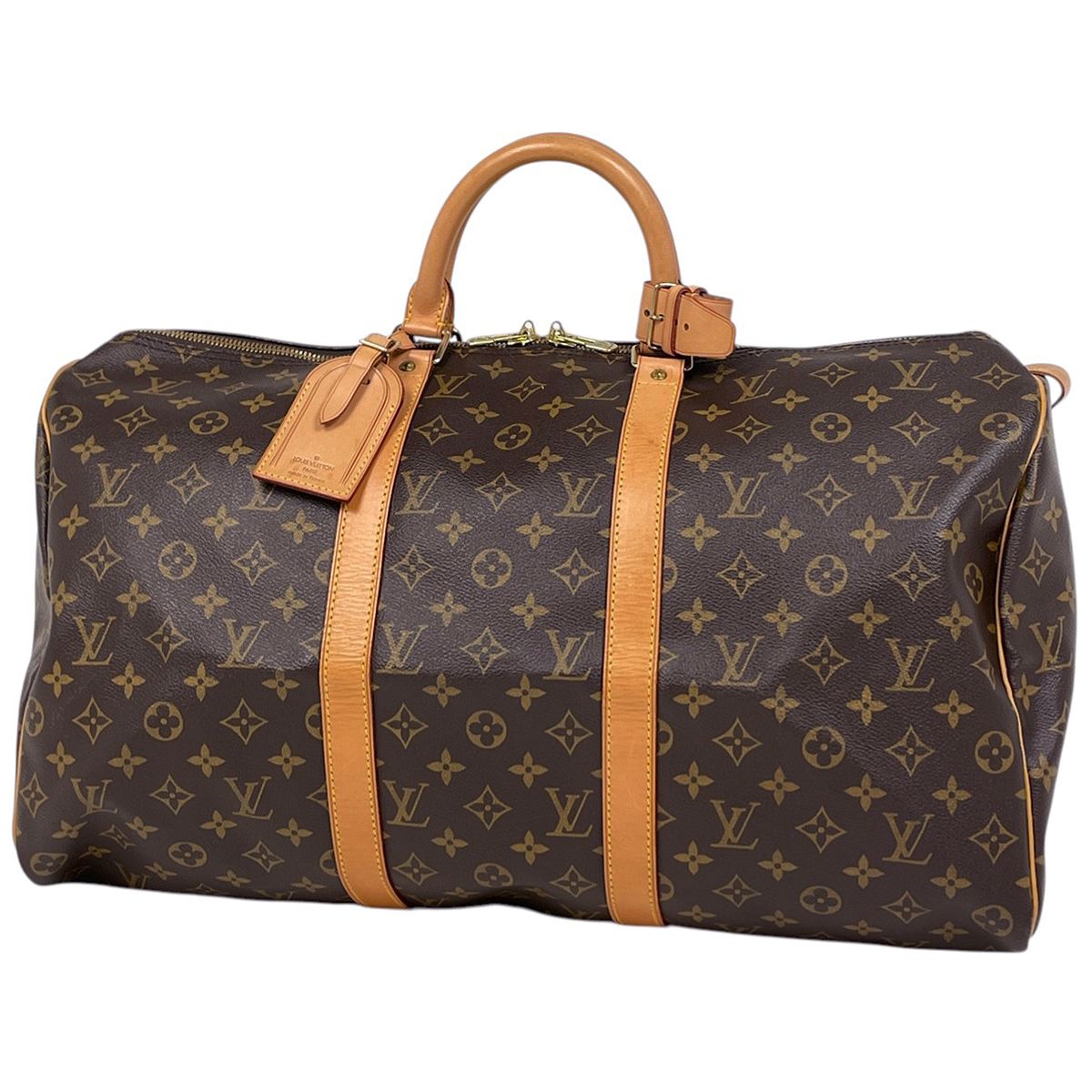 ルイ・ヴィトン Louis Vuitton キーポル50 ハンドバッグ ボストンバッグ モノグラム ブラウン M41426 レディース 【中古】
