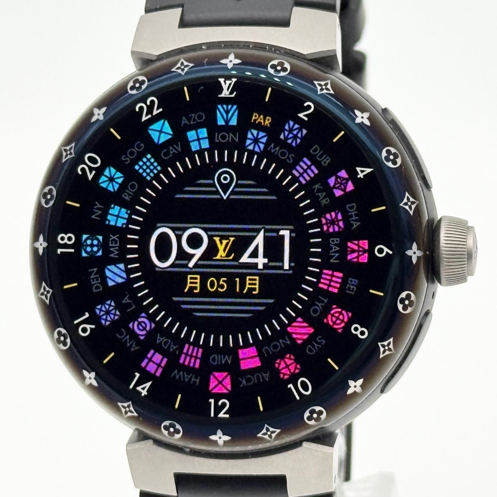 LOUIS VUITTON ルイ・ヴィトン タンブール ホライゾン QAD01Z メンズ 腕時計 稼働品 118,950円