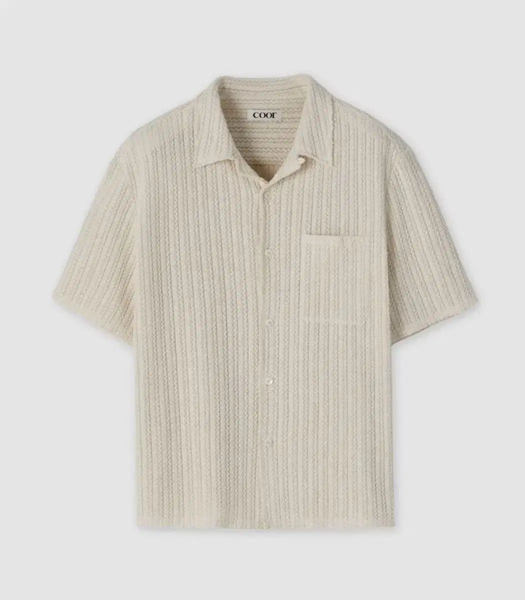 クアー ニット キャンプ カラー シャツ (エクリュ) 8,351円