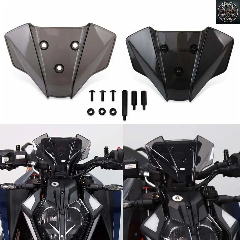 オートバイ用フロントウインドスクリーン、ウインドシールド、ウインドディフレクター、シールドプロテクター、DUKE 390 250、DUKE390、DUK