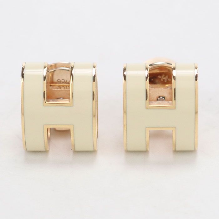 HERMES エルメス ポップH ピアス メタル【中古】 レディース