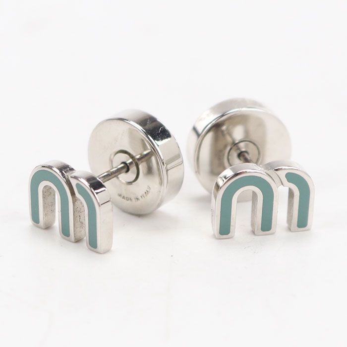 MIUMIU(OUTLET) ミュウミュウ アウトレット エナメルメタル 5JO911 ピアス メタル【中古】 レディース