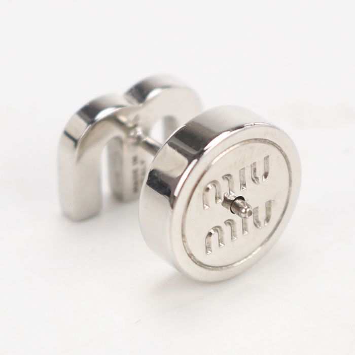 MIUMIU(OUTLET) ミュウミュウ アウトレット エナメルメタル 5JO911 ピアス メタル【中古】 レディース