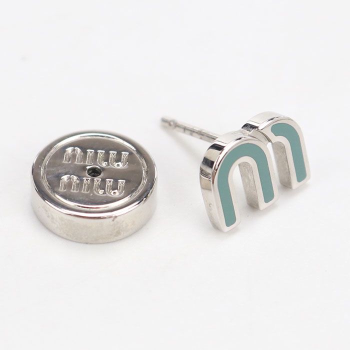 MIUMIU(OUTLET) ミュウミュウ アウトレット エナメルメタル 5JO911 ピアス メタル【中古】 レディース