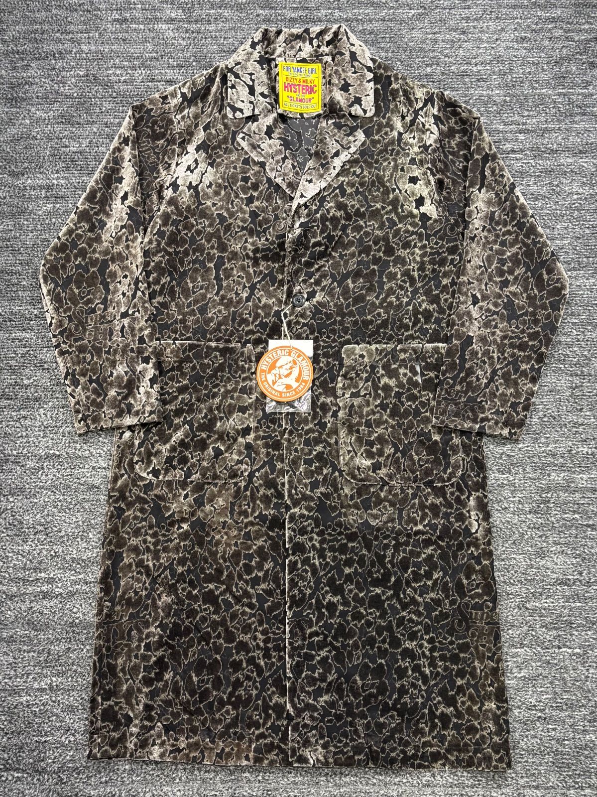 未使用品 HYSTERIC GLAMOUR LEOPARD SUPER HYS オパール ショップコート FREE ヒステリックグラマー レオパード ショップコート