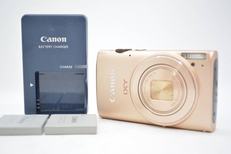 【動作品】キヤノン Canon IXY 620F Wi-Fi フルHD コンパクトデジタルカメラ ゴールド 充電器・純正バッテリー2個付 19,028円