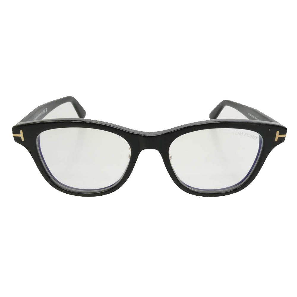 TOM FORD トムフォード TF6162-D-B アジアンフィット ウェリントン ブルーライトカットレンズ メガネ フレーム：ブラック系 52□19　145【極上美品】【中古】