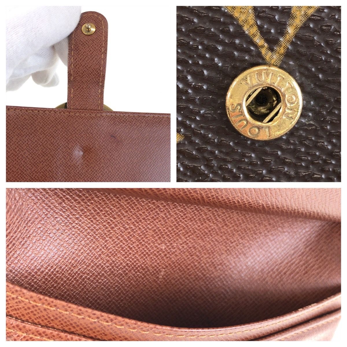 ルイヴィトン ヴィエノワ モノグラム 折り財布 ブラウン ポルトモネ LOUIS VUITTON ルイヴィトン モノグラム ポルトモネ・ビエ・ヴィエノワ