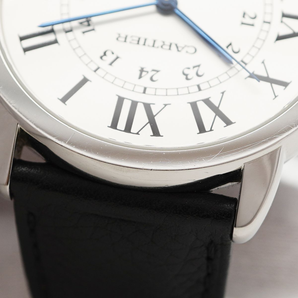 【6wgd0258】カルティエ ロンド ソロ XL WSRN0022 シルバー文字盤【中古】腕時計 メンズ 6wgd0258】カルティエ ロンド ソロ XL WSRN0022 シルバー文字盤【中古