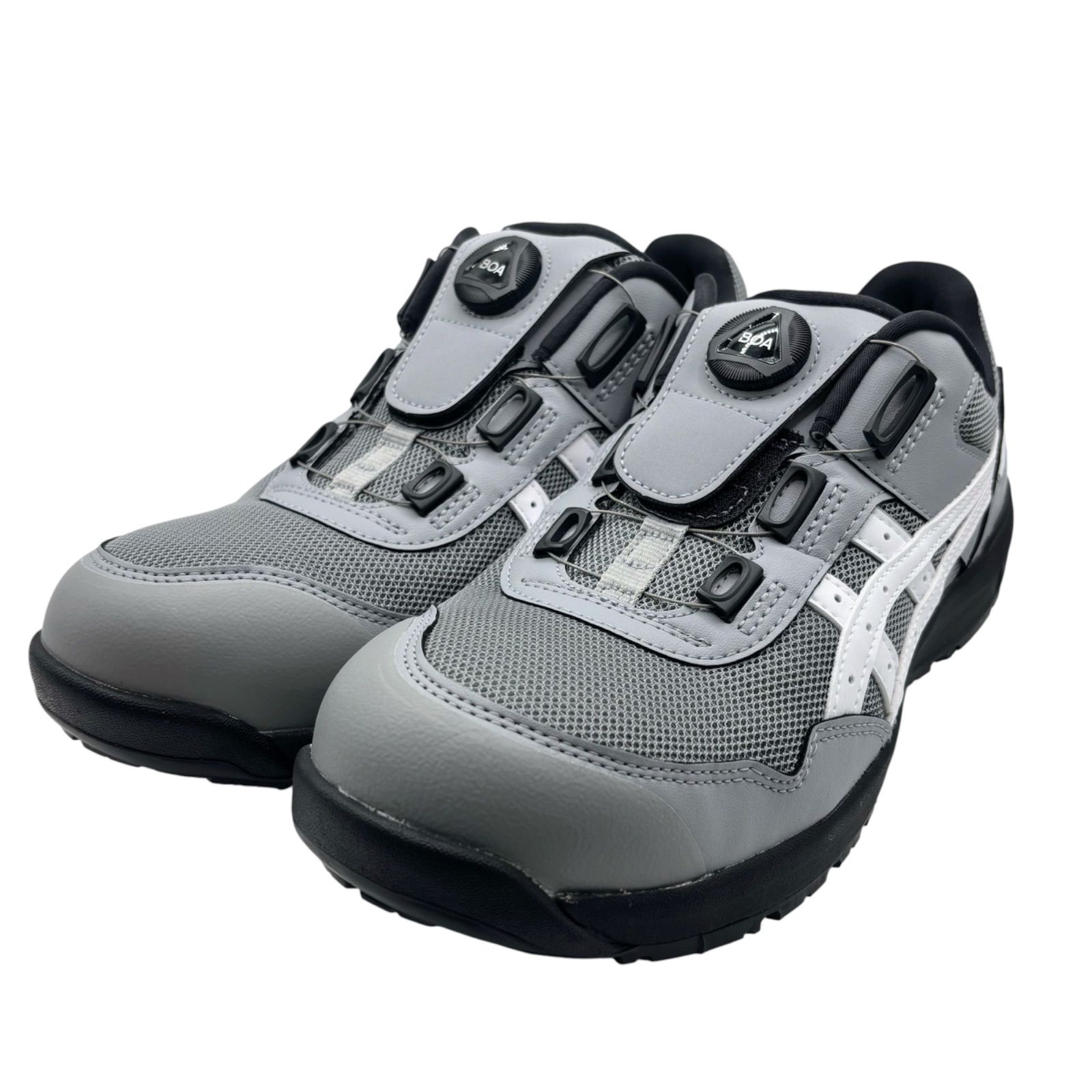 【未使用】ASICS アシックス WINJOB CP209 BOA 安全靴 26.5cm ワイド プロスニーカー Sheet Rock White ダイヤル 着脱簡単 ワーキングシューズ セーフティシューズ ウィンジョブ グレー ホワイト WIDE【送料無料】