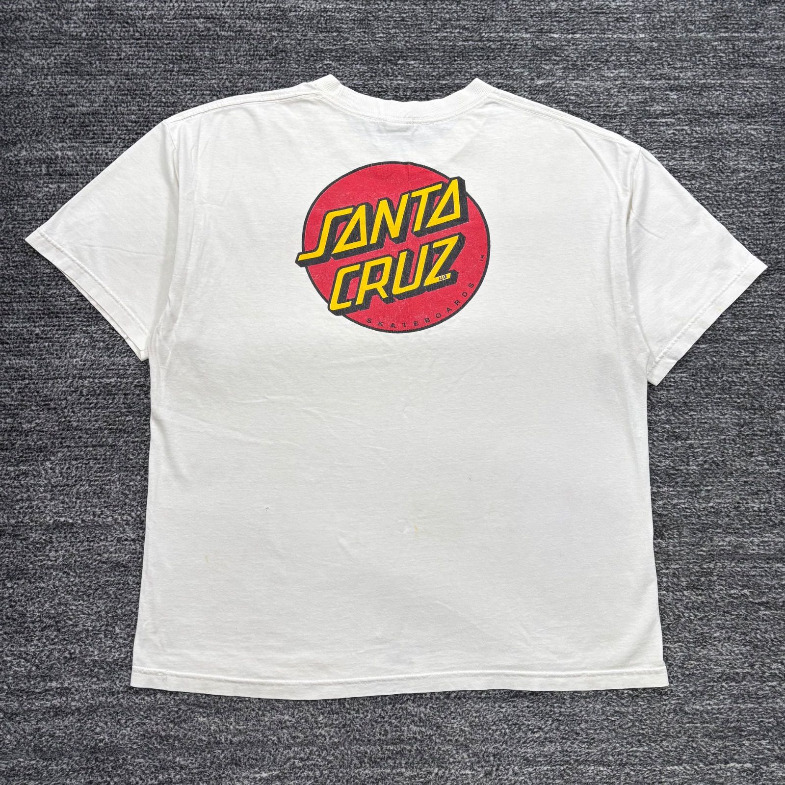 90-00's SANTA CRUZ NHS プリントTシャツ ホワイト サンタクルーズ 90
