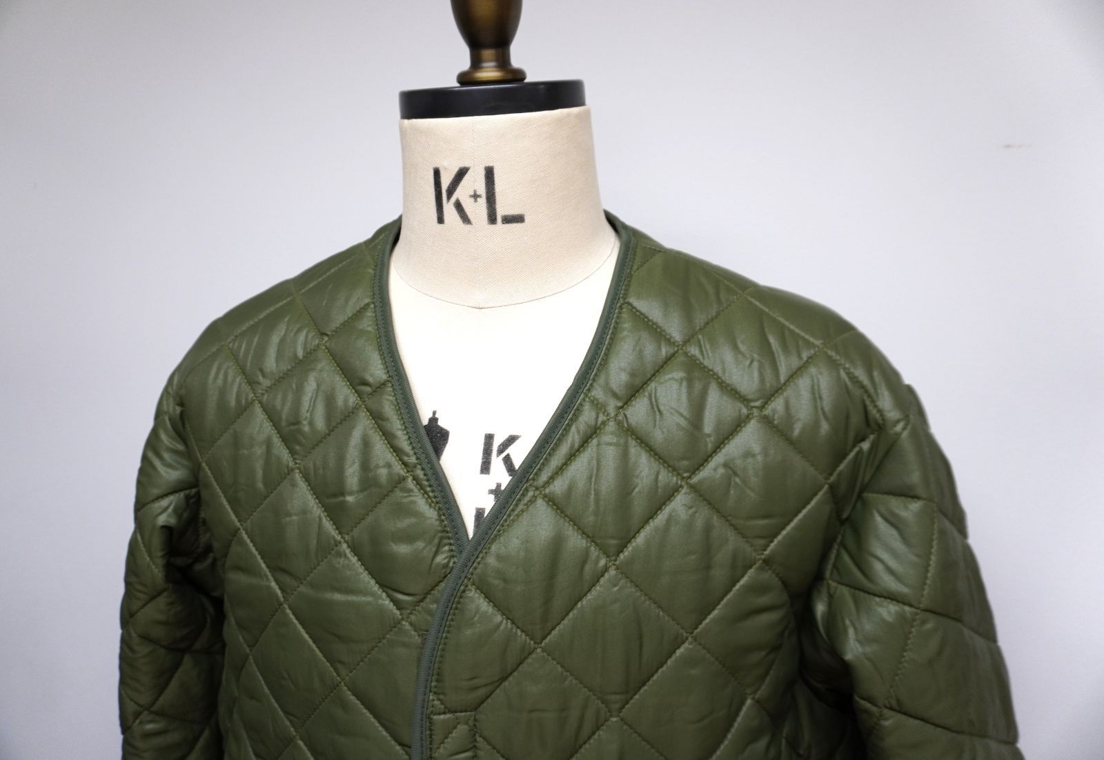 ◇ベルギー軍 キルティングライナー オリーブ ミリタリー 80S 未使用品